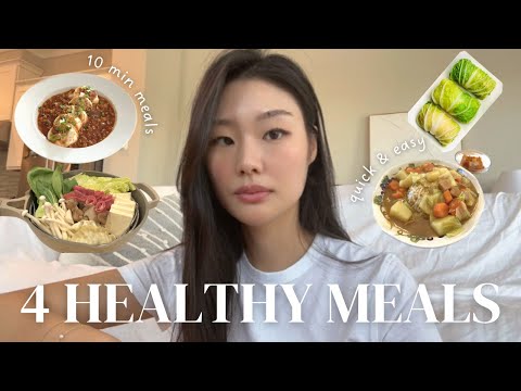 Korean diet vlog | 4 Easy and Healthy meals that helped me lose weight quickly