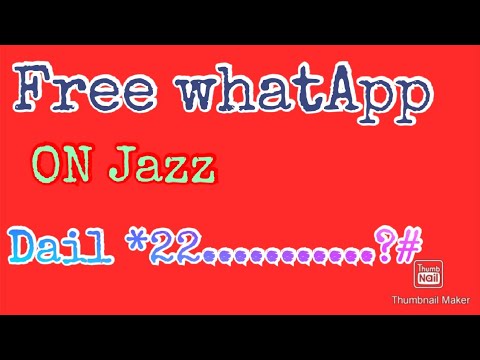 #Free whatApp on jazz #Free whatApp on jazz