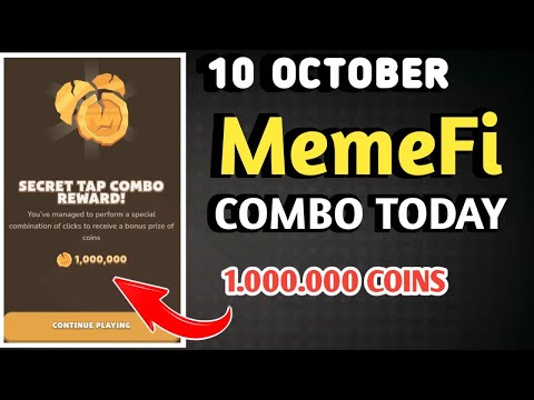 MEMEFI SECRET COMBO TODAY 10 OCTOBER 2024 | MEMEFI DAILY COMBO | MEMEFI COMBO TODAY | MEMEFI COMBO