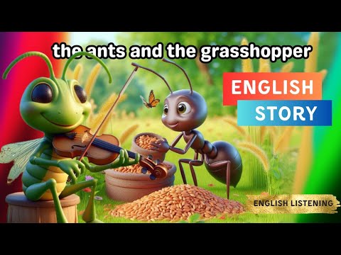 The Ants and the Grasshopper | english story for listening to improve english