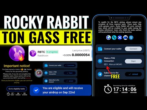 10 Hours Left Rocky Rabbit Eligible Task End | Rocky Rabbit Ton Gass Fee Free | Rocky Withdrawal