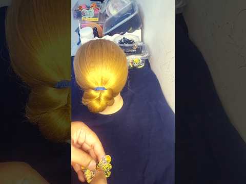 #bunhairstyle #youtube #trending #hairtutorial #hairstyle #hair #1000subscriber #shorts