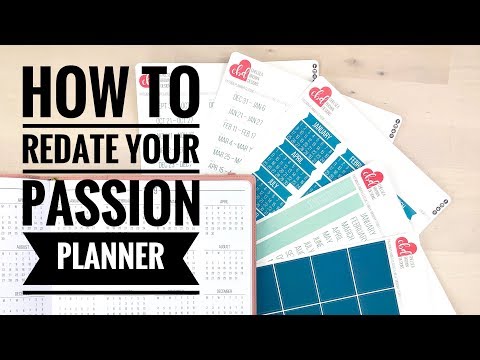 How to Redate Your Passion Planner