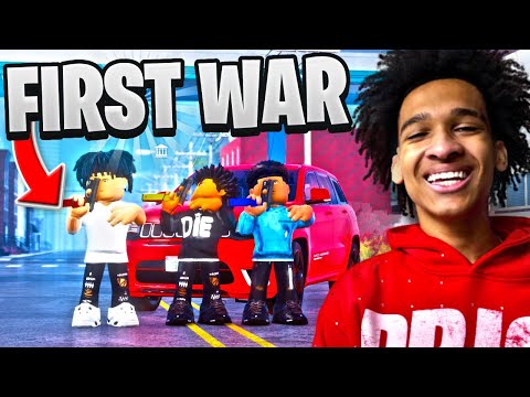 MY GANG HAD OUR FIRST GANG WAR IN THIS NEW PHILLY ROBLOX HOOD GAME