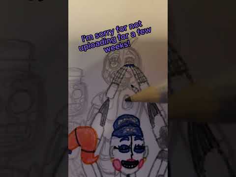 FNAF PROJECT Part 11: Sketching the Fnaf 6 & Hw characters!