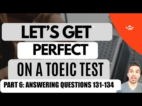 LET'S GET 100% ON A TOEIC TEST: Vocab, Grammar, and Tips to get a perfect score (131-134).  #toeic