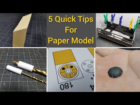 5 Quick Tips For Paper Model (part 2) papercraft porady