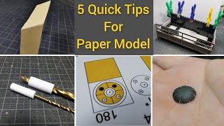 5 Quick Tips For Paper Model (part 2) papercraft porady