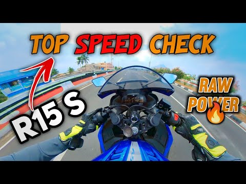 💢 Yamaha R15s Top Speed Check🔥 | Raw power ⚡| performance Check #tamil #topspeed #performance