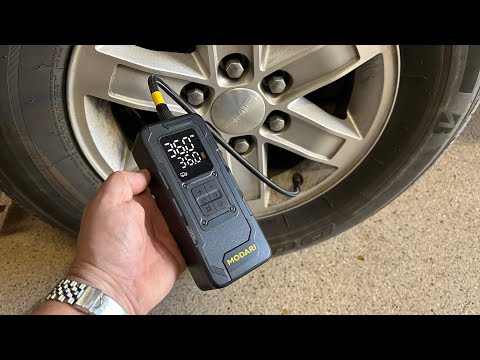 Super Compact! Portable Cordless Tire Inflator by MODARI