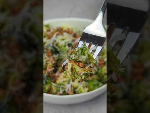 HEALTHIEST Broccoli Caesar Salad 🥦🥗 #shortsfeed #shorts #recipe #youtubeshorts #food #salad #cooking