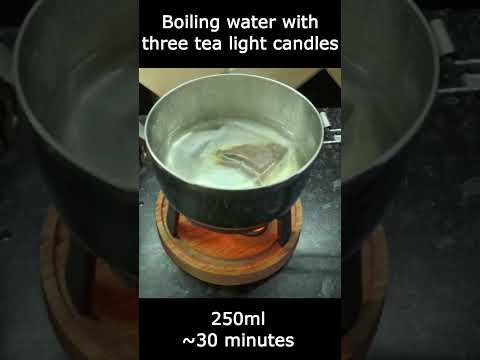 Tea Light Candle BOILING WATER