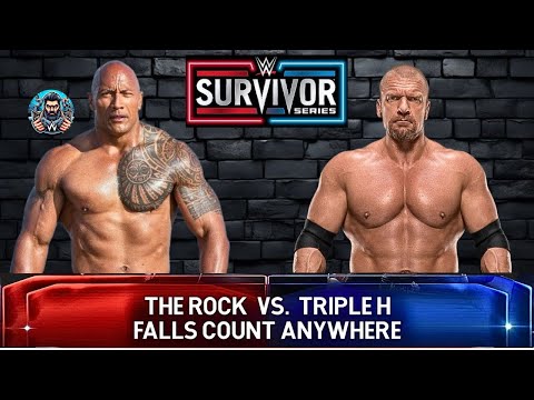 Full Match | The Rock vs Triple H | Falls Count Anywhere | Survivor Series