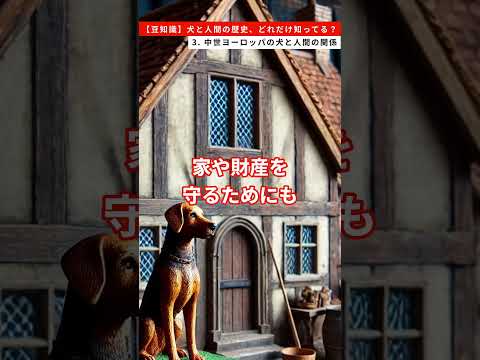 【豆知識】犬と人間の歴史、どれだけ知ってる？　3 .中世ヨーロッパの犬と人間の関係 #雑学 #犬と人間 #中世ヨーロッパ #歴史