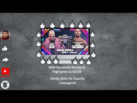 AEW Dynamite Review & Highlights Darby Allin Vs Claudio Castagnoli #AEWDynamite #AEW #TBS