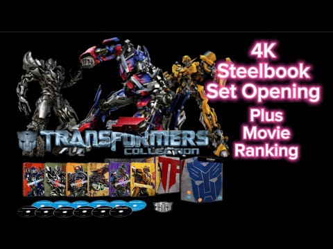 TRANSFORMERS 4K Steelbook Set Opening & Movie Ranking. #transformers #steelbook