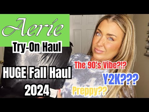 Offline by Aerie Fall 2024 | Huge Aerie try on  | Honest review | 90's Vibe  | Hotmess Momma Vlogs