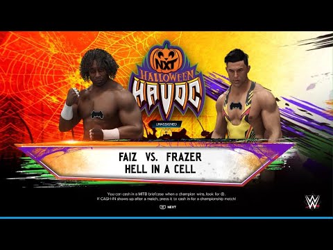 WWE 2K24 AWA Halloween Havoc: Faiz vs Frazer. Hell in a cell