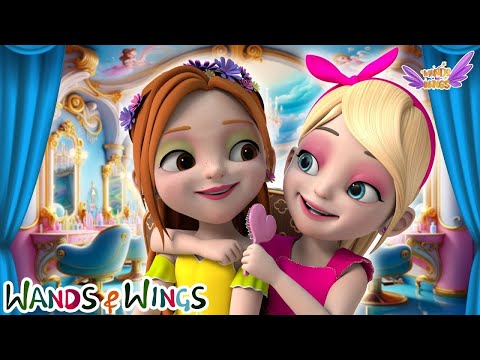 Princess Makeup Song | Princess Beauty Salon + This Is The Way| Princess Magic Dress - Wands & Wings