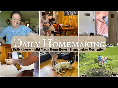 Daily Chores || Everyday Homemaking || Mid-Week Home Reset