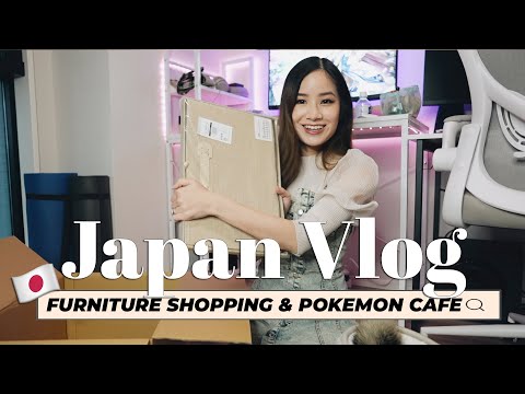 Why I actually hate shopping | Furniture Shopping in Tokyo & Pokemon Cafe 🗼   | Living in Japan 🇯🇵