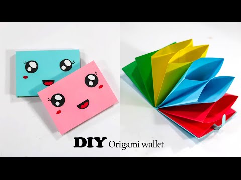 How to make a paper wallet - How to make cute paper wallet - Paper wallet design