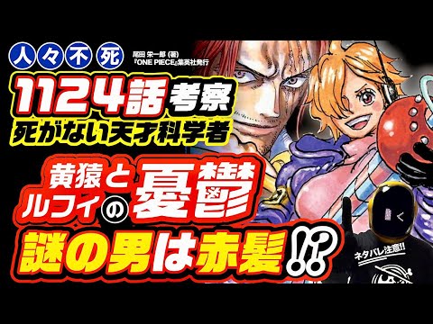 【 ONE PIECE 1124 】謎の男はシャンクスなのか!? ワンピース 最新話 ネタバレ 考察 オハラの最後と繋がるエッグヘッド編ついに終幕!! 黄猿とルフィの憂鬱!! 1125話の予想も!!