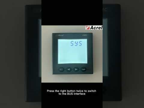 Acrel Electric | Communication Parameter Setting of AMC Series Panel AC Multifunction Energy Meter