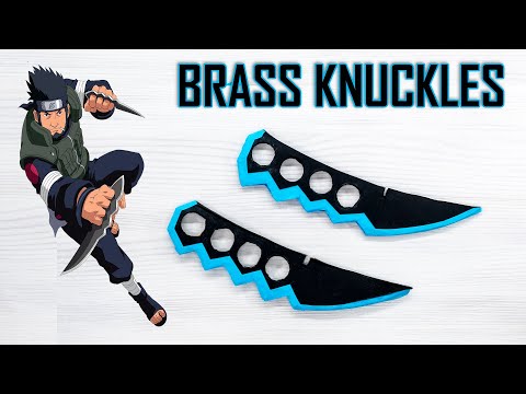 Fold Cardstock into Asuma's Deadly Shinobi BRASS KNUCKLES!