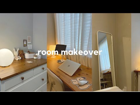 major room makeover & tour 2024 🛏️ minimalist aesthetic, pinterest inspired