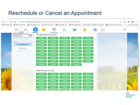 Reschedule or Cancel Appointments on the MyChart Website