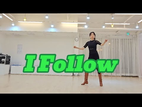 I Follow Line Dance Tutorial l Improver l 아이 팔로우 라인댄스 설명영상 l Linedancequeen l Junghye Yoon