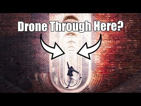 Tight gap drone flying and viaduct sunrise mission FAIL