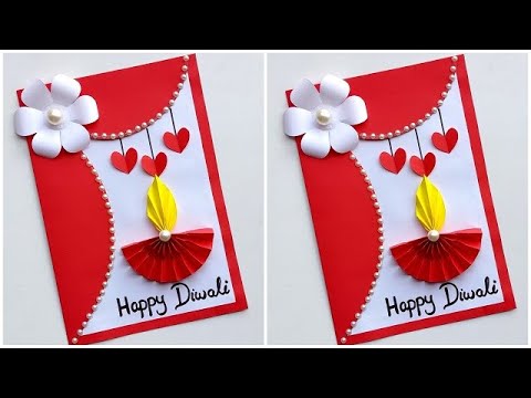 Diwali card making Handmade 2023 / How to make Diwali greeting card / Diwali card ideas