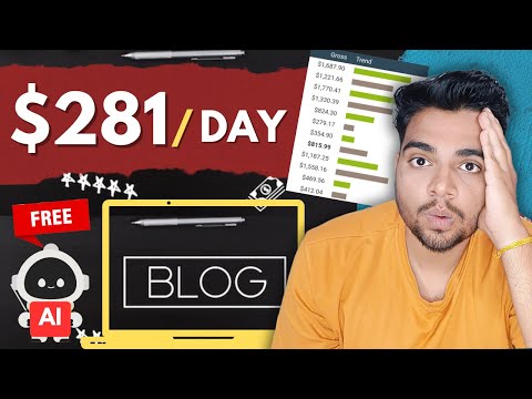 $281/Day Using AI and Blogging – No Investment Needed! | Affiliate Marketing 2024 (Hindi)