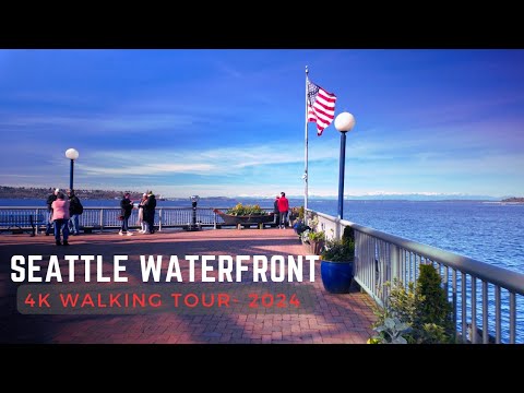 Seattle's Glowing Gem: A Sunrise Stroll Along the Waterfront in 4K #seattle #walkingtour