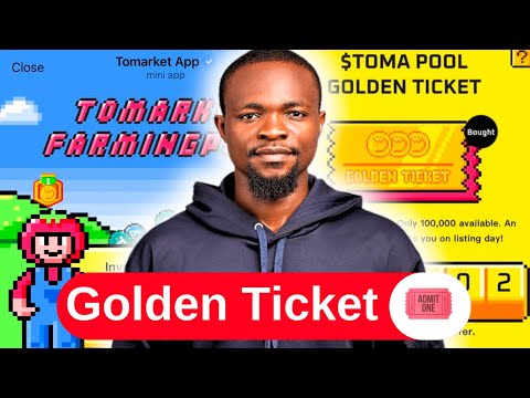 ToMarket Airdrop Golden Ticket - Claim TOMA Listing Ticket Now