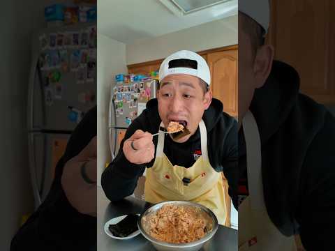 Quick tuna kimchi snack! ASMR