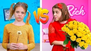 Rich vs Poor Girl and story about diversity for kids