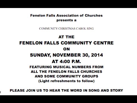 Community Christmas Carol Sing 2014 (Fenelon Falls, Canada)