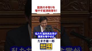 手取りを増やす経済政策を！