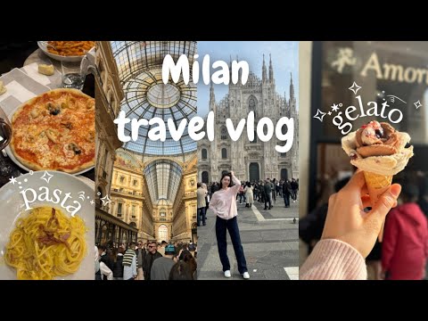 milan vlog: fashion show, pasta & gelato, shopping 🍝🍦