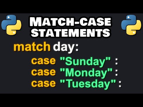 Learn Python MATCH-CASE STATEMENTS in 5 minutes! 📆