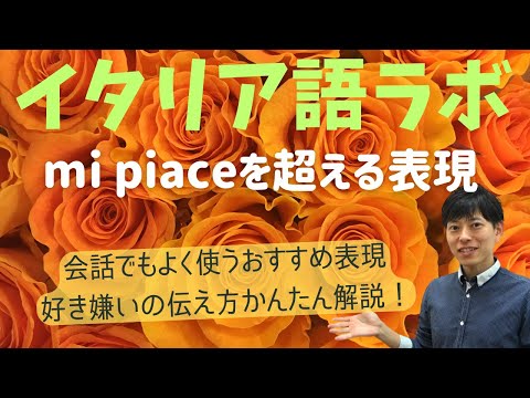 イタリア語　好きmi piaceを超える表現