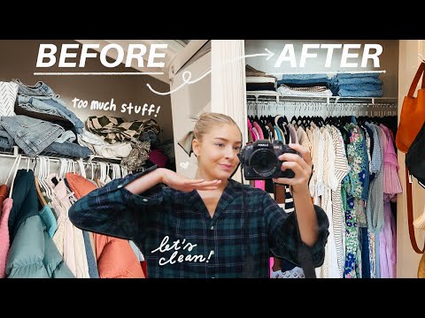 CLEAN WITH ME! decluttering & re-organizing my entire room