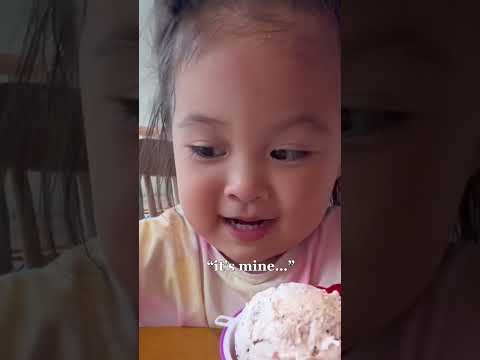 It’s Mine! #funny #parenting #girlmom #icecream #cute #love #korea