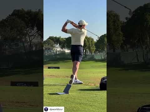 Rory on the range with Trackman 🟧