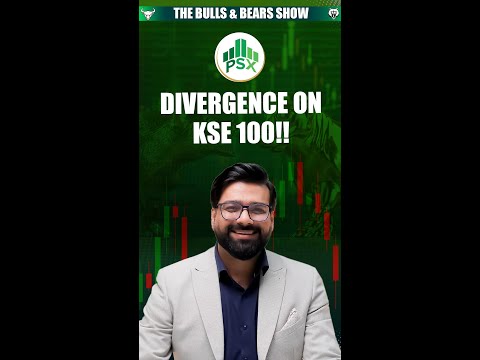 KSE-100 Technical Update Spotting the Divergence  #Sarmaayapk #KSE100 #PSX #StockTrading #shorts