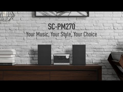 Panasonic SC-PM270 Micro System with CD, Radio and Bluetooth®