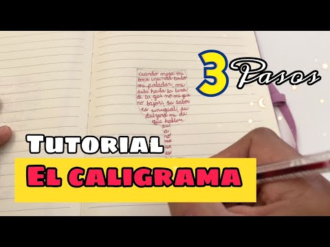 ✅Tutorial del Caligrama | En 3 Pasos